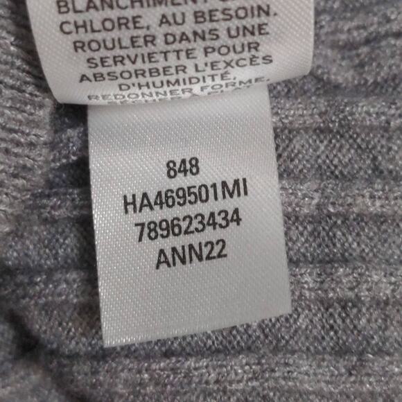 Halogen Womens Pullover Sweater Gray Heathered Long Sleeve Scoop Neck M New - Picture 5 of 7